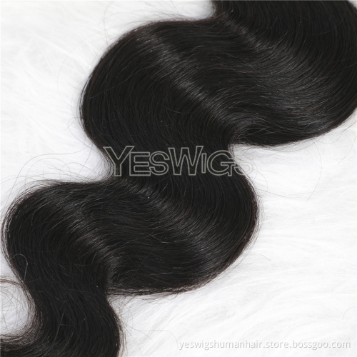 Hot Selling Cambodian Human Hair Weave Extension Bundles Natural Color Body Wave Cambodian Hair Double Weft Bundle Extensions